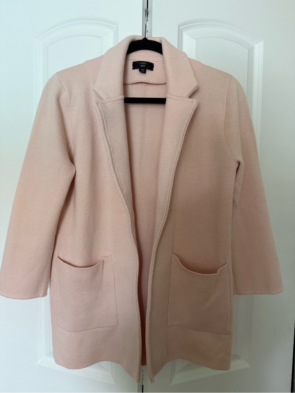 J Crew Blush Pink Open Front Cardigan/Sweater